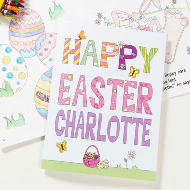 Happy Easter Activity Book & Crayon Set. View a larger version of this product image.