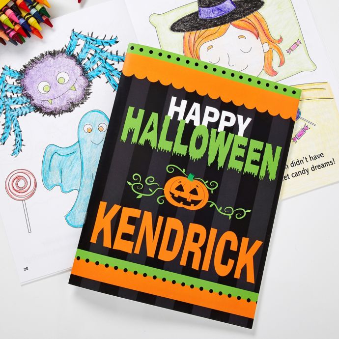 Download Happy Halloween Coloring Activity Book & Crayon Set | Bed ...