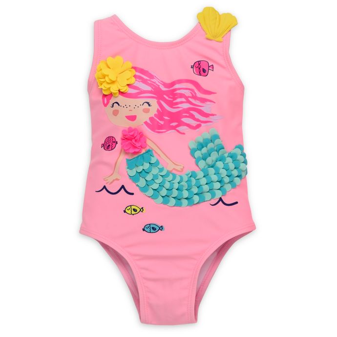 Wetsuit Club® Mermaid Swimsuit in Pink | buybuy BABY