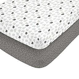 carter's® Grey Sheep Fitted Crib Sheets (Set of 2)