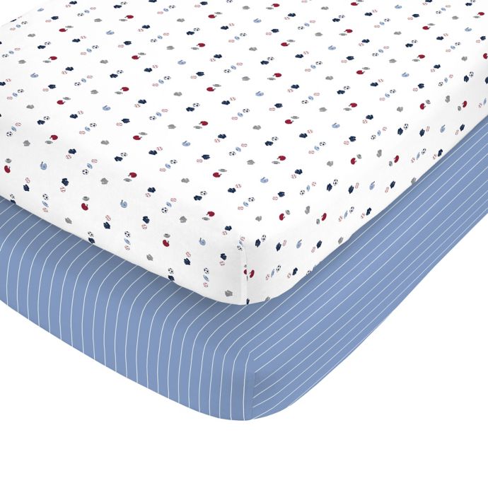 Carter S Sport Toss Fitted Crib Sheets Set Of 2 Bed Bath Beyond