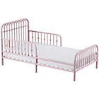 Alternate image 2 for Little Seeds Monarch Hill Ivy Metal Toddler Bed in Pink