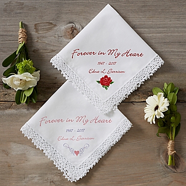 Forever in My Heart Keepsake Handkerchief. View a larger version of this product image.