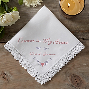Forever in My Heart Keepsake Handkerchief. View a larger version of this product image.