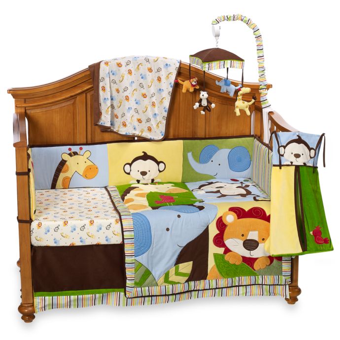 Too Good By Jenny Mccarthy Jungle Jubilee 9 Piece Crib Bedding