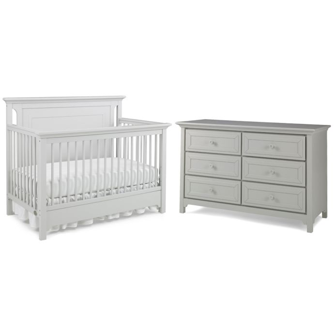 Ti Amo Palazzo 2 Piece Nursery Furniture Bundle Set In Misty Grey