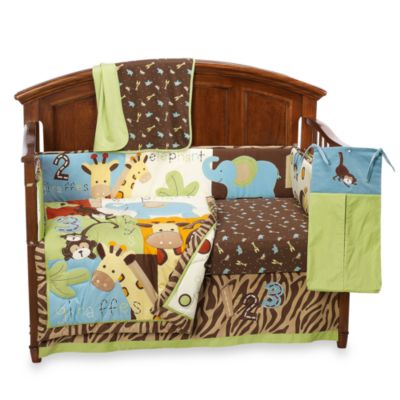 zoo crib bedding set