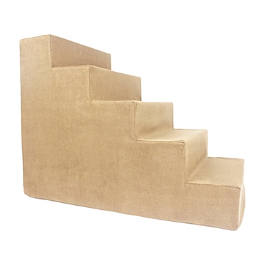 Precious Tails High Density Foam 5 Step Pet Stairs in Camel. View a larger version of this product image.