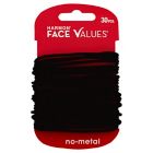 Alternate image 0 for Harmon&reg; Face Values&trade; 30-Count Thin Elastic Band Ponytail Holders in Black