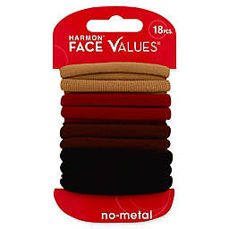 Harmon® Face Values™ 18-Count Nylon Ponytail Holders in Natural