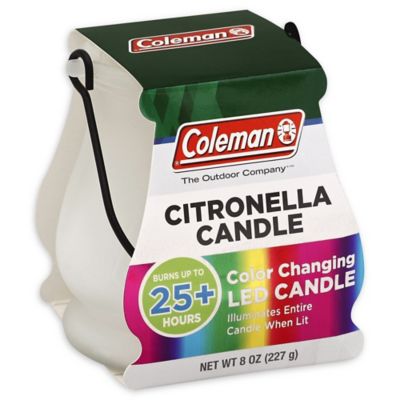 Coleman&reg; 8 oz. Color Changing LED Outdoor Citronella Scented Candle