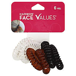 Harmon® Face Values™ 6-Count Spiral Ponytail Holders