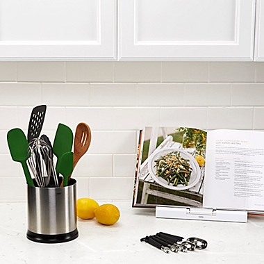 OXO Good Grips&reg; Stainless Steel Rotating Utensil Holder. View a larger version of this product image.