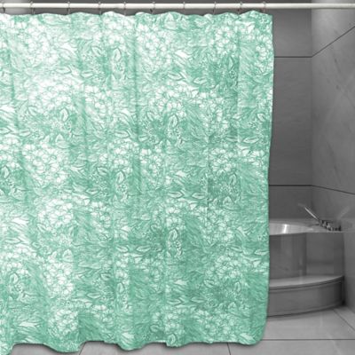 Floral Sketch Shower Curtain
