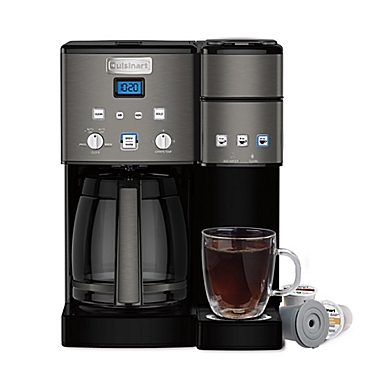 Cuisinart&reg; Coffee Center&trade; Coffee Maker/Single Serve Brewer in Black Stainless Steel. View a larger version of this product image.