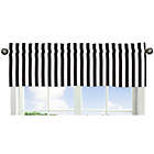Alternate image 0 for Sweet Jojo Designs Paris Striped Window Valance in Black/White