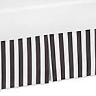 Alternate image 0 for Sweet Jojo Designs Paris Striped Crib Skirt in Black/White