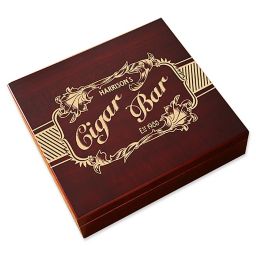 Cigar Bar Wood Cigar Humidor in Cherry