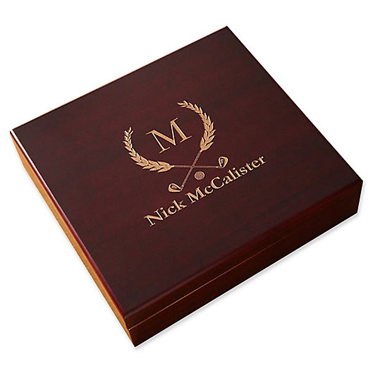Alternate image 1 for Golf Club Wood Cigar Humidor in Cherry