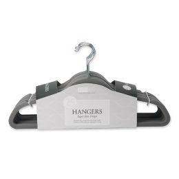Grey Velvet Hangers Bed Bath Beyond