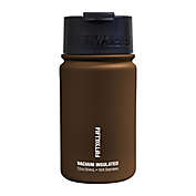 FIFTY/FIFTY 12 oz. Double Wall Vacuum-Insulated Flip Cap Water Bottle in Brown