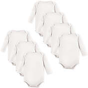 Luvable Friends&reg; Size 0-3M 7-Pack Long Sleeve Bodysuits in White