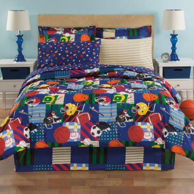Kidz Mix All Star Reversible Comforter Set Buybuy Baby