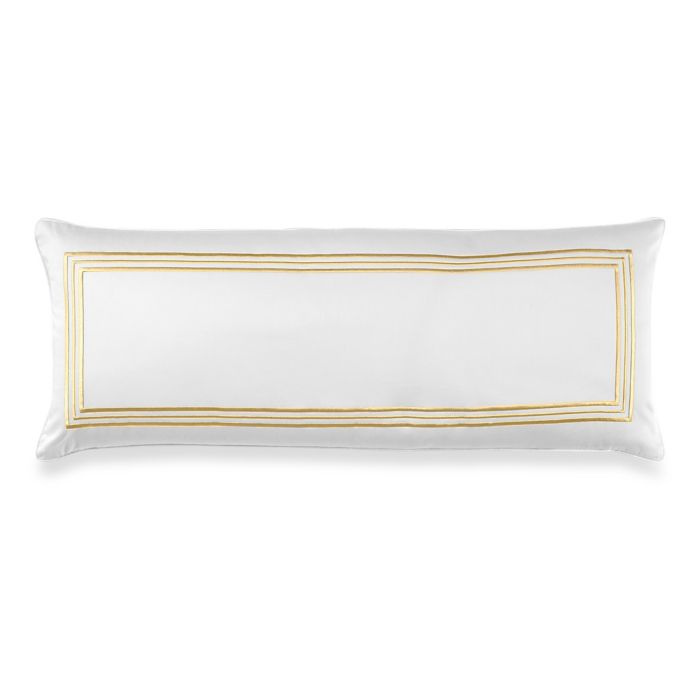 Wamsutta® MICRO COTTON® Triple Baratta Stitch Bolster Throw Pillow