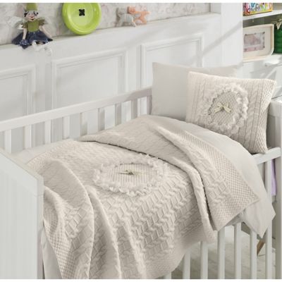 beige crib bedding