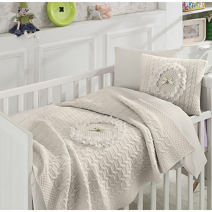 Nipperland Floral Crib Bedding Collection in Beige | Bed ...