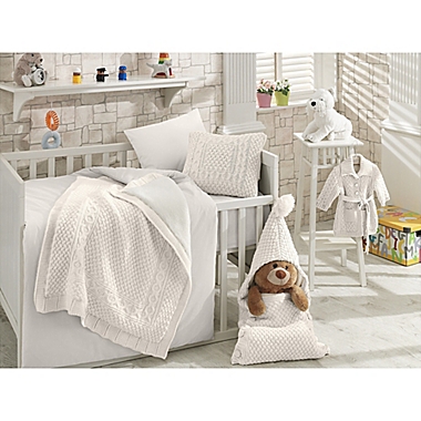 Nipperland&reg; Natural 6-Piece Crib Bedding Set in Cream. View a larger version of this product image.