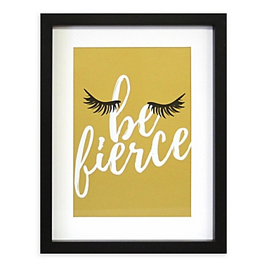 Linden Ave 11-Inch x 14-Inch &quot;Be Fierce&quot; Framed Artwork. View a larger version of this product image.