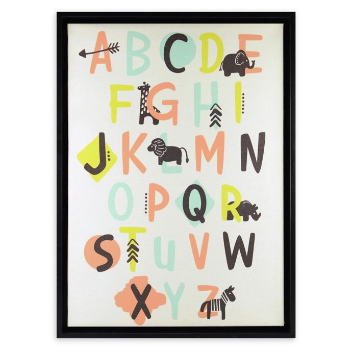 Linden Ave 12.5-Inch Square Alphabet Framed Artwork | buybuy BABY