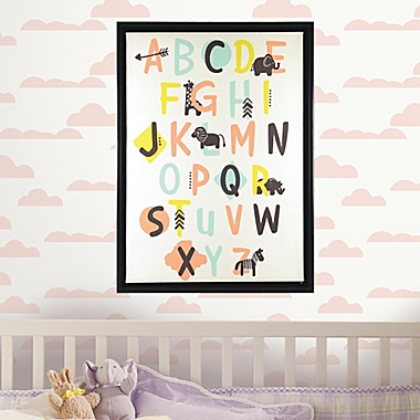 Linden Ave 12.5-Inch Square Alphabet Framed Artwork. View a larger version of this product image.