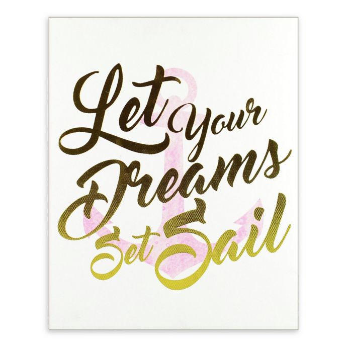 Linden Ave "Let Your Dreams Set Sail" 8-Inch x 10-Inch ...