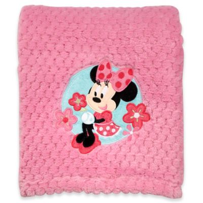 Disney&reg; Minnie Mouse Popcorn Fleece Blanket in Pink