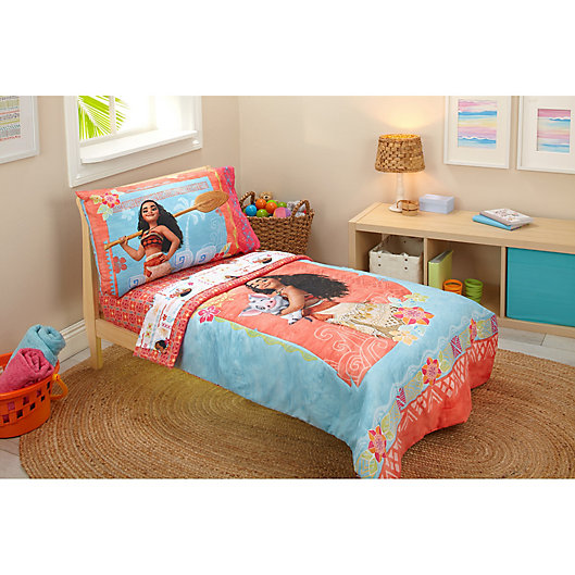 Alternate image 1 for Disney® Moana 4-Piece Toddler Bedding Set