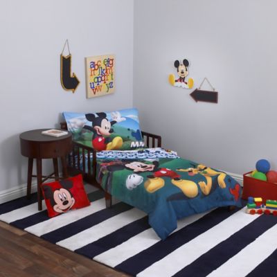 Disney&reg; Mickey Mouse Playhouse 4-Piece Toddler Bedding Set