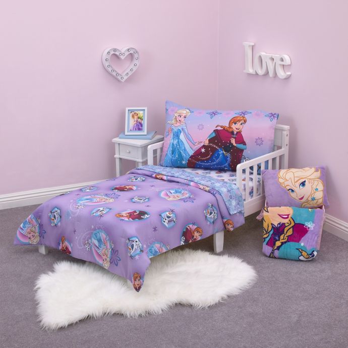 Disney Frozen Stirring Up Fun 4 Piece Toddler Bedding Set Bed