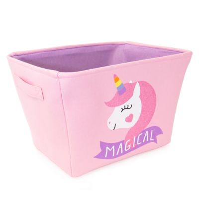 unicorn toy basket