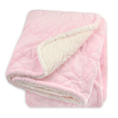 Just Born&reg; Star Luxury Blanket in Pink. View a larger version of this product image.