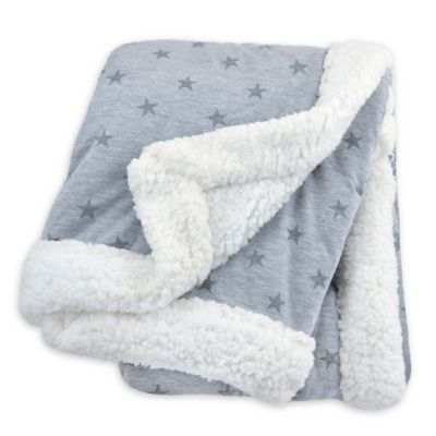 grey star baby blanket