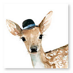 Courtside Market Critter Deer 12-Inch Square Canvas Wall Art