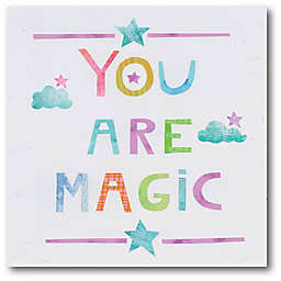 Courtside Market Unicorn Magic V "Your Are Magic" 16-Inch Square Canvas Wall Art