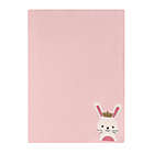 Alternate image 1 for Lambs &amp; Ivy&reg; Bunny Jacquard Knit Blanket in Pink/White