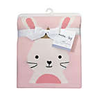 Alternate image 3 for Lambs &amp; Ivy&reg; Bunny Jacquard Knit Blanket in Pink/White