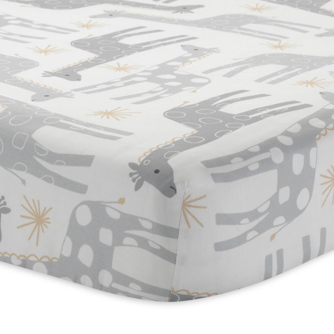 Lambs Ivy Goodnight Giraffe Signature Moonbeams Fitted Crib