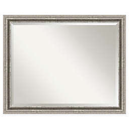 Amanti Art Bel Volto 36-Inch x 30-Inch Bathroom Mirror in Silver