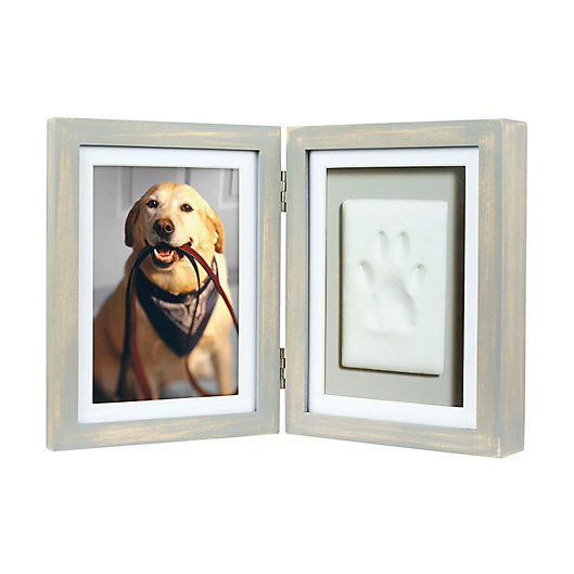 Dog Cat Paw Print Pet Keepsake Photo Frame With Clay Imprint Kit 4 X 6 Inch for sale online 