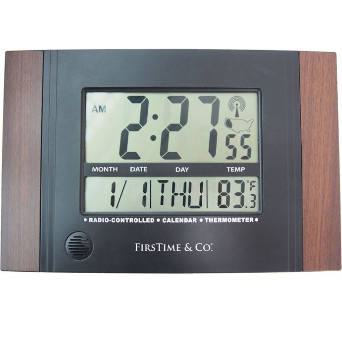 FirsTime® Executive Digital Tabletop Clock in Black Bed Bath and Beyond Canada